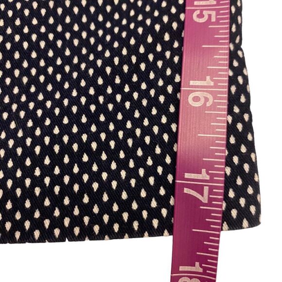 Khakis by Gap‎ Slim City Navy with White Polkadots Cropped Pants Size 10 - Picture 13 of 14